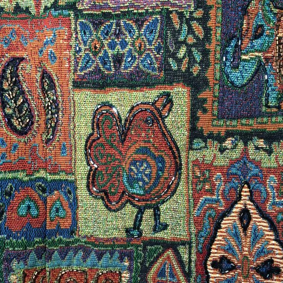 Joseph Ribkoff Trends Womens Beaded Tapestry Jacket Medium Multicolor Full Zip - Picture 8 of 12